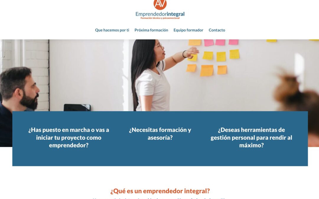 Sitio web AV Emprendedor Integral